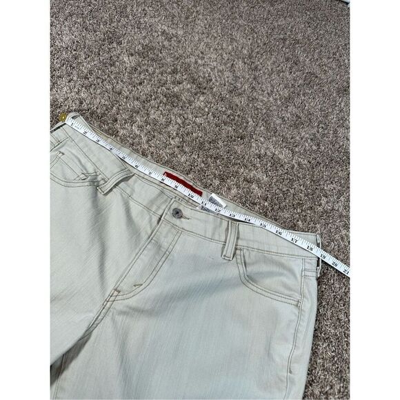 vintage y2k levi’s 518 super low rise bootcut stretch flared leg khaki jeans 17 - Picture 5 of 12